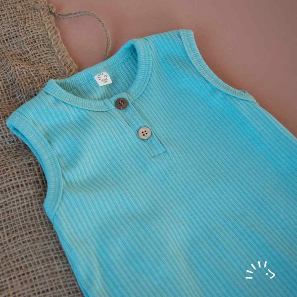 Barboteuse bébé été coton bio popolini