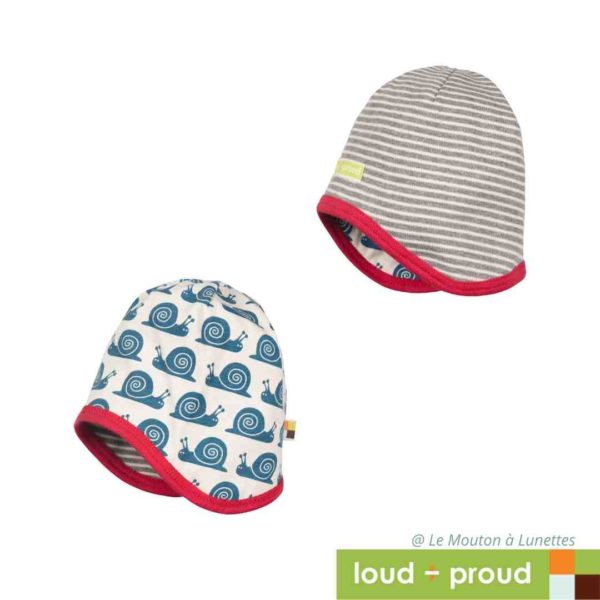 Bonnet réversible en coton bio - Loud and Proud – Image 5