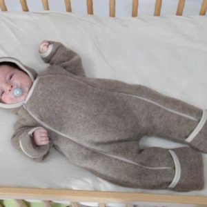combinaison pilote bébé laine polaire fermeture éclair zip mérinos bio popolini iobio