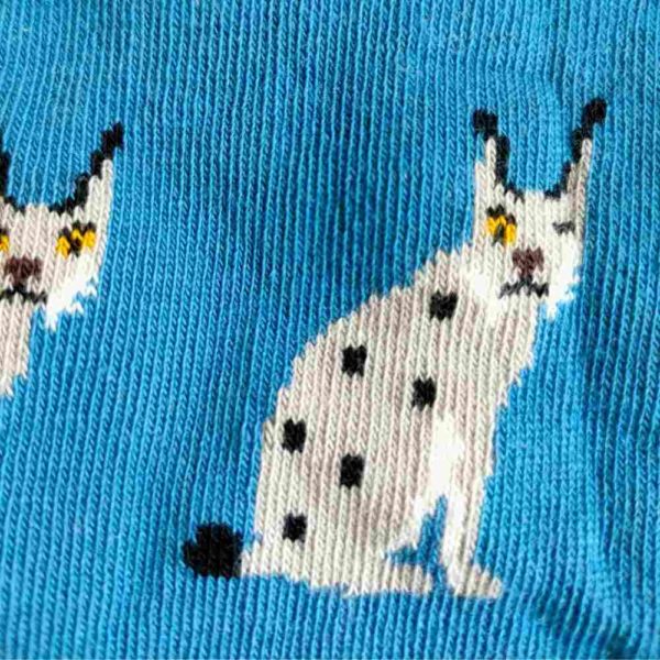 Chaussettes hautes "Lynx" en coton bio - pointures 19 à 42 - Fräulein Prusselise – Image 2