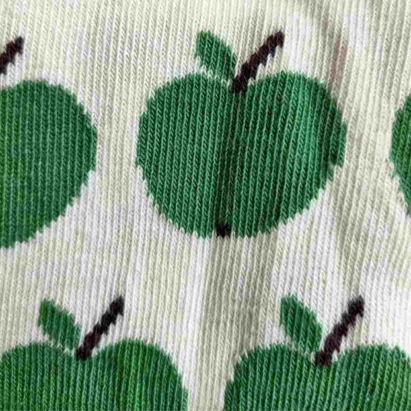 Chaussettes "pommes vertes" en coton bio - pointures 15 à 42 - Fräulein Prusselise – Image 2