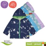 Veste coupe-vent enfant pluie Loud+Proud coton bio bionic finish