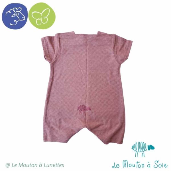 Combishort bébé Le Mouton à Soie laine mérinos made in France