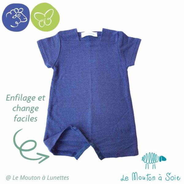 Location barboteuse bébé Le Mouton à Soie laine mérinos made in France