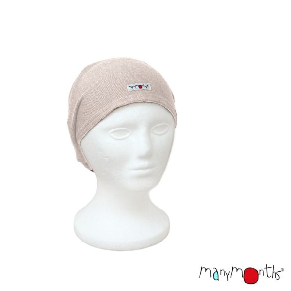 ManyMonths bandeau enfant adulte laine merinos beige harmony headband toastedcoconut