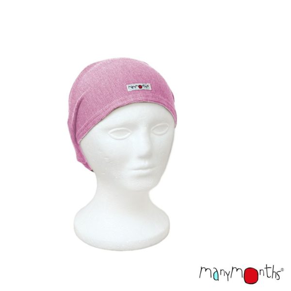 ManyMonth bandeau enfant adulte laine merinos rose harmony headband westwindrose