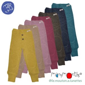 pantalon bébé laine mérinos manymonths baby joggers évolutif