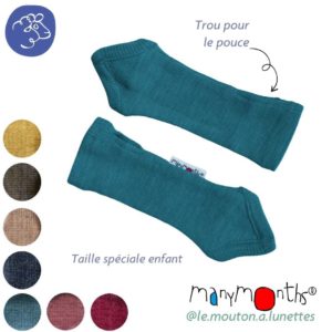 mitaines enfant laine mérinos ManyMonths