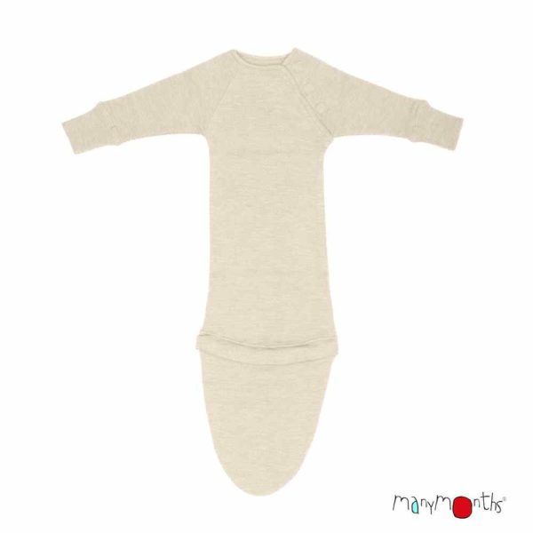 gigoteuse évolutive Manymonths turbulette en laine mérinos toasted coconut