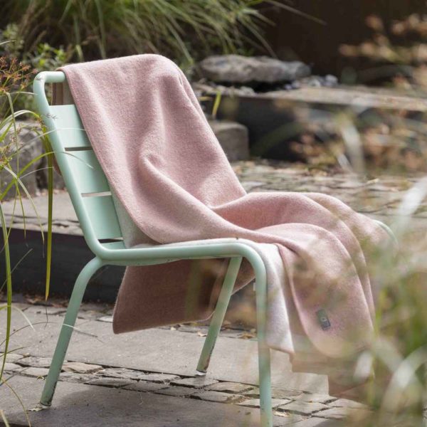 Couverture double-face Disana en laine bouillie bio Grande couverture hiver en laine Disana living