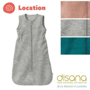 Gigoteuse Disana sac de couchage enfant hiver en laine bouillie bio location