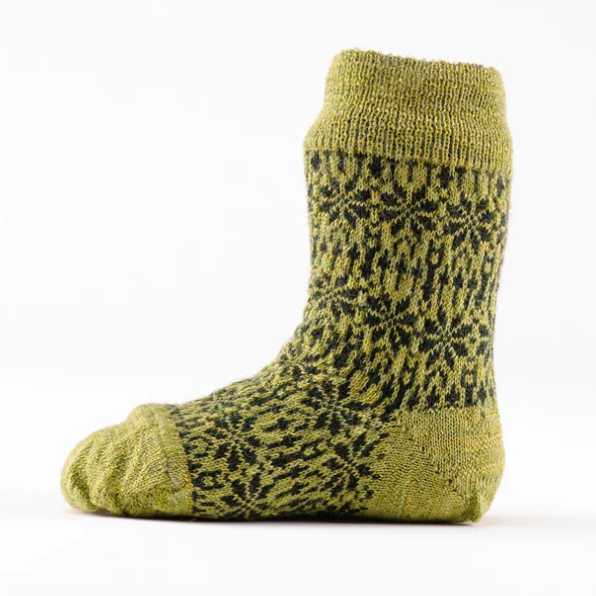 Chaussettes fines en pure laine bio - Motif étoilé Hirsch Natur - du 15 au 46 – Image 15