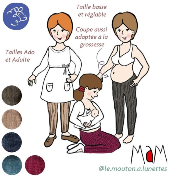 Leggings laine mérinos pour femme MaM