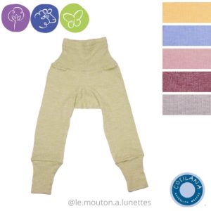 Cosilana pantalon bébé coton laine et soie bio