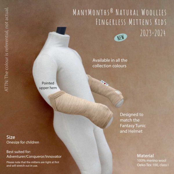 mitaines enfant laine mérinos ManyMonths