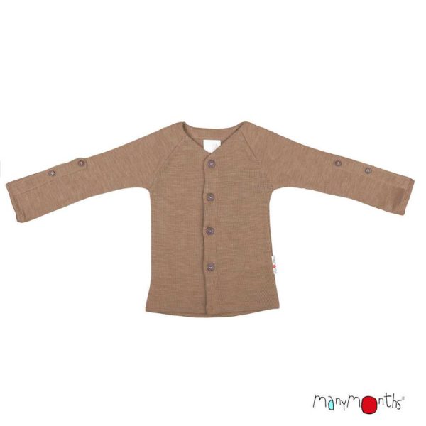 cardigan manymonths évolutif en laine mérinos enfant