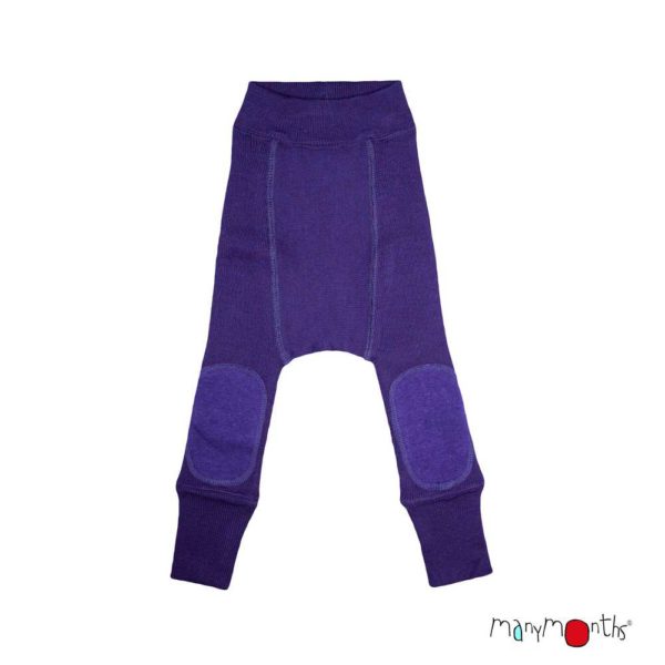 Longies évolutifs ManyMonths en laine réversibles et avec Patches aux genoux – Image 3
