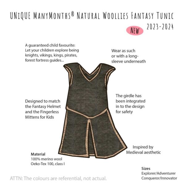 tunique fantasy manymonths laine mérinos fantasy tunic