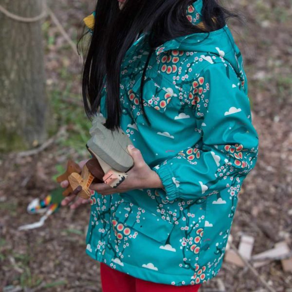 Veste de pluie recyclée doublée en coton bio - Little Green Radicals – Image 12