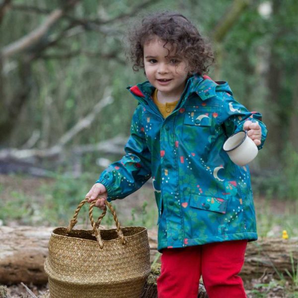 Veste de pluie recyclée doublée en coton bio - Little Green Radicals – Image 5