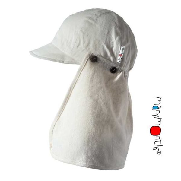 ManyMonths casquette enfant soleil été ajustable summer multicap chanvre coton bio écru naturel