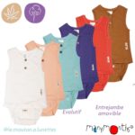body débardeur évolutif chanvre coton bio ManyMonths ECO Hempies mixte