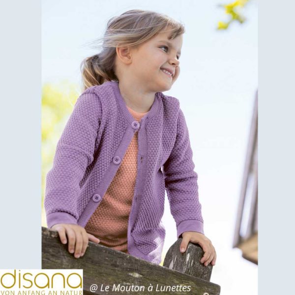 Pullover léger laine mérinos bio maille fantaisie - DISANA – Image 5