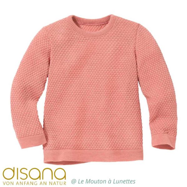 Pullover léger laine mérinos bio maille fantaisie - DISANA – Image 12