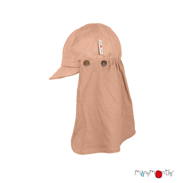 ManyMonths casquette enfant soleil été ajustable summer multicap chanvre coton bio abricot