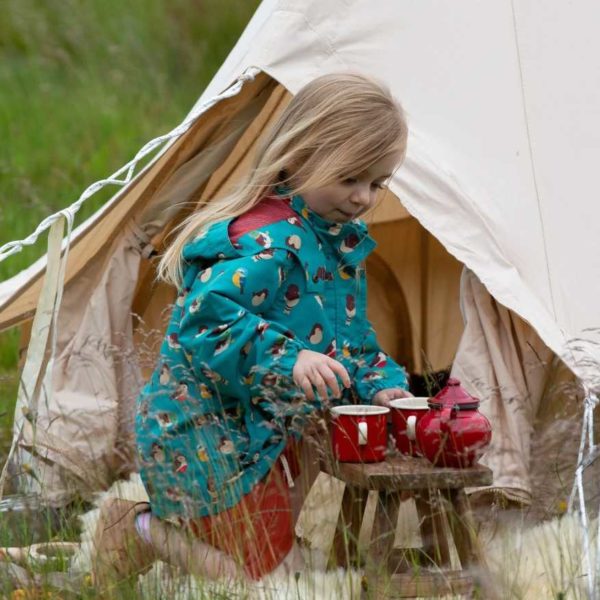 Veste de pluie recyclée doublée en coton bio - Little Green Radicals – Image 10