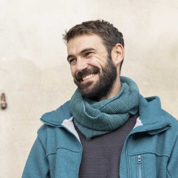 Snood homme écharpe loop disana laine mérinos adulte
