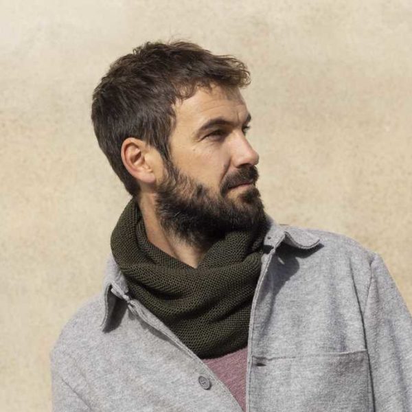 Snood homme écharpe loop disana laine mérinos adulte