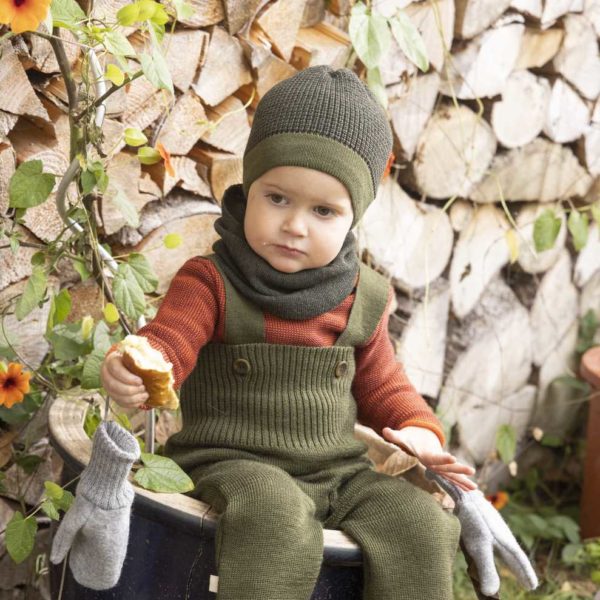 Bonnet disana beanie en laine mérinos tricot bio enfant et bébé