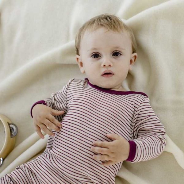 pyjama engel natur laine et soie pour bébé bio sans pieds