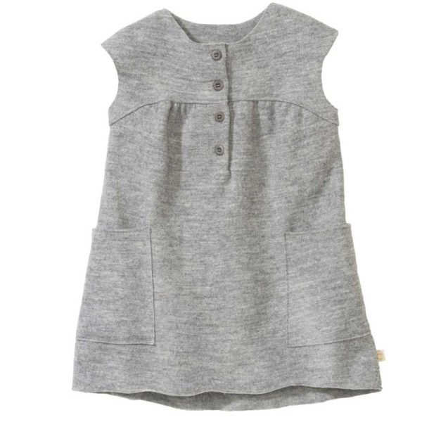 robe en laine disana pour fille merinos bio gris