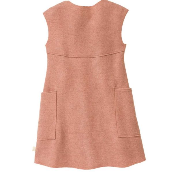 robe en laine disana pour fille merinos bio rose