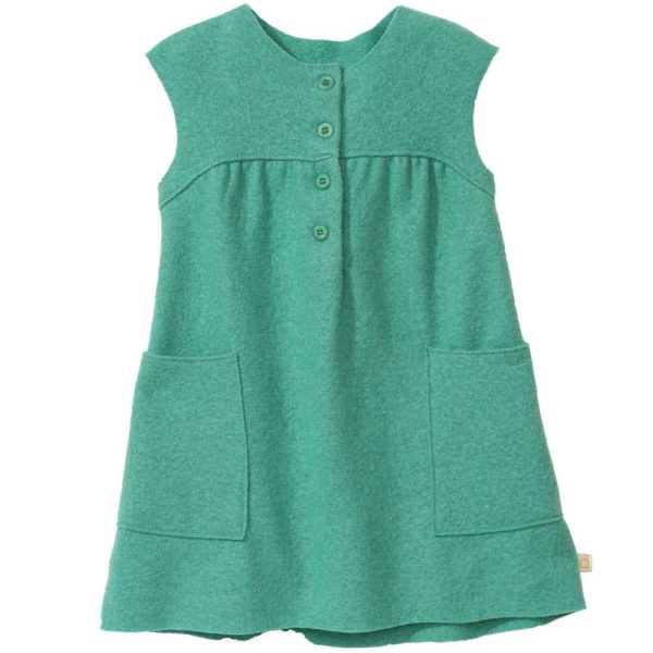 robe en laine disana pour fille merinos bio menthe