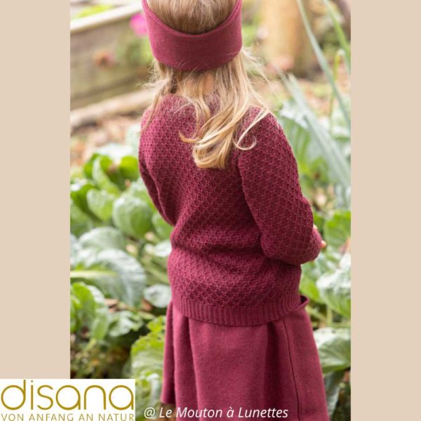 Pull Aran en laine mérinos bio enfant DISANA - Derniers exemplaires – Image 5