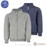gilet en laine polaire bio pour enfant engel natur laine mérinos gilet à zip