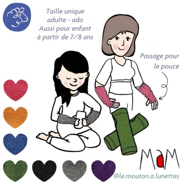 mitaines MaM laine mérinos femme