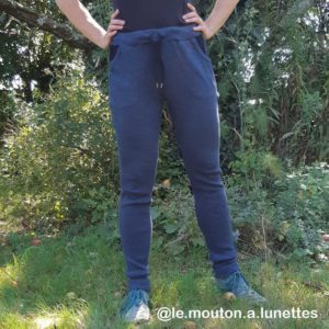 pantalon joggers MaM pour femme en laine mérinos Le Mouton à Lunettes