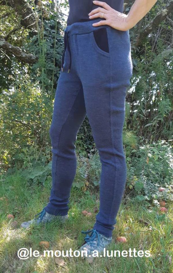 pantalon joggers MaM pour femme en laine mérinos Le Mouton à Lunettes
