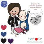 cardigan évolutif manymonths laine mérinos enfant ado