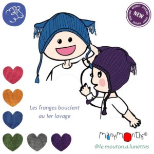 bonnet hibou manymonths bonnet évolutif enfant en laine mérinos owl earflap beanie