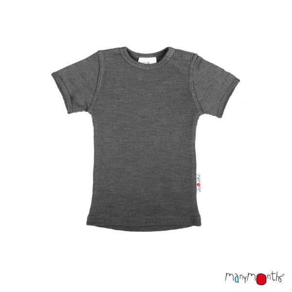 t-shirt manches courtes merinos enfant manymonths tshirt évolutif en laine