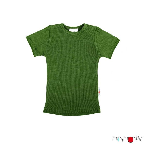 t-shirt manches courtes merinos enfant manymonths tshirt évolutif en laine