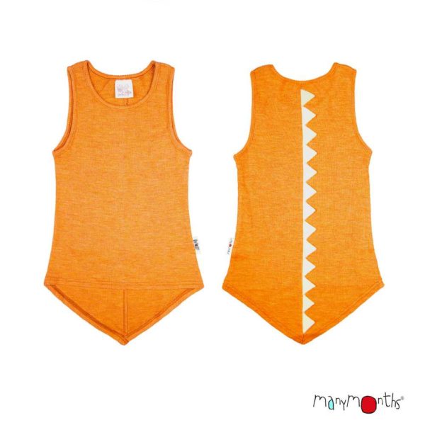 débardeur tunique dino en laine mérinos manymonths pour enfant