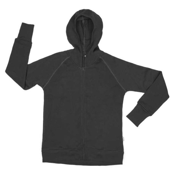 Cardigan zip femme MaM - Veste à capuche en laine mérinos – Image 4