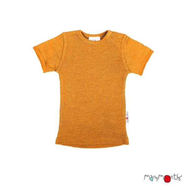 t-shirt manches courtes merinos enfant manymonths tshirt évolutif en laine