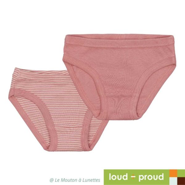culotte fille en coton bio loud and proud